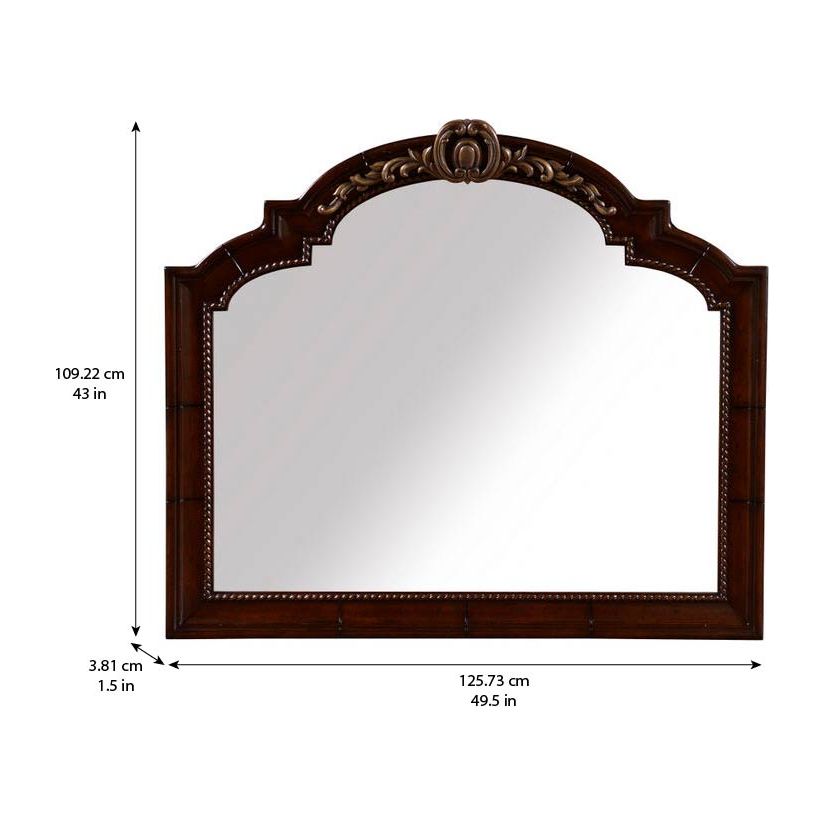 Valencia Landscape Mirror - Brown