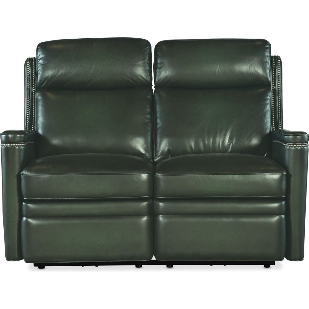 Sofas: Recliners Hamilton Power Loveseat with Power Headrest - Green