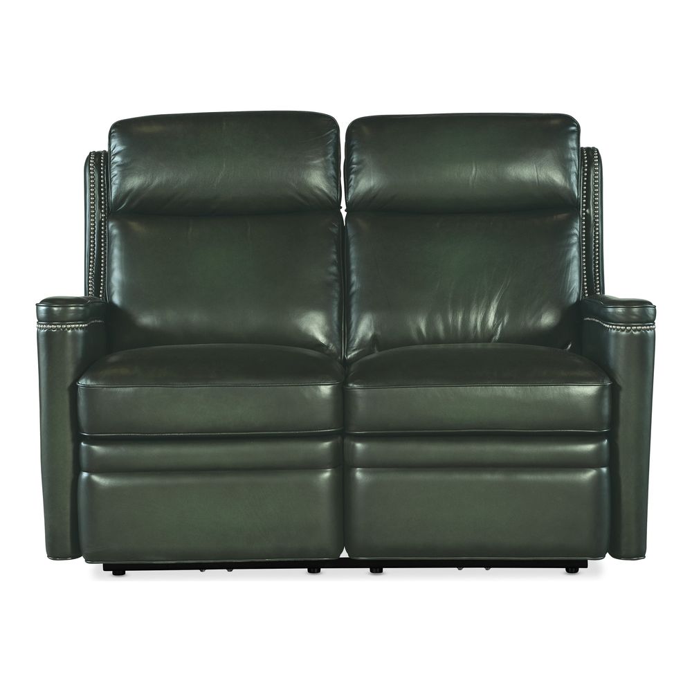 Sofas: Recliners Tennyson Power Loveseat with Power Headrest - Green