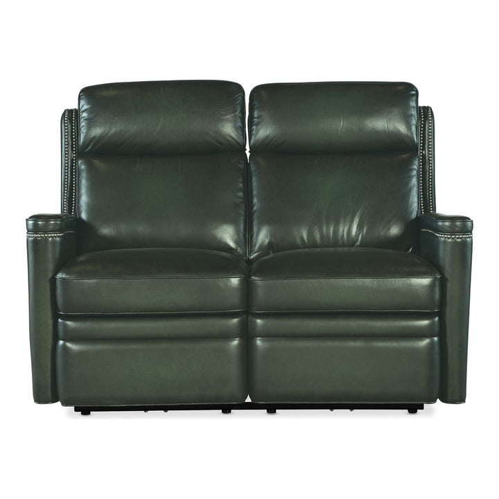Sofas: Recliners Tennyson Power Loveseat with Power Headrest - Green