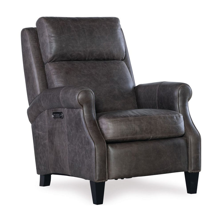 Lounge Chairs: Recliners Hendrix Power Recliner with Power Headrest - Grey