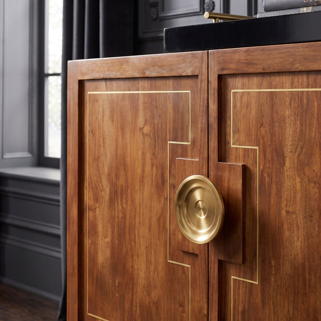 Boulevard Credenza — Auburn, Burnished Gold, Black Marble
