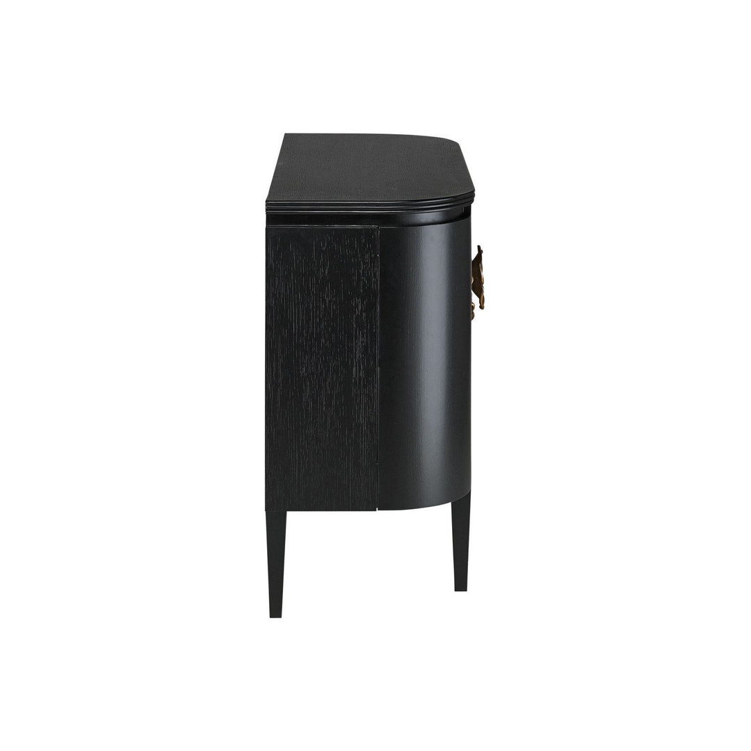 Briallen Black Demi-Lune Cabinet