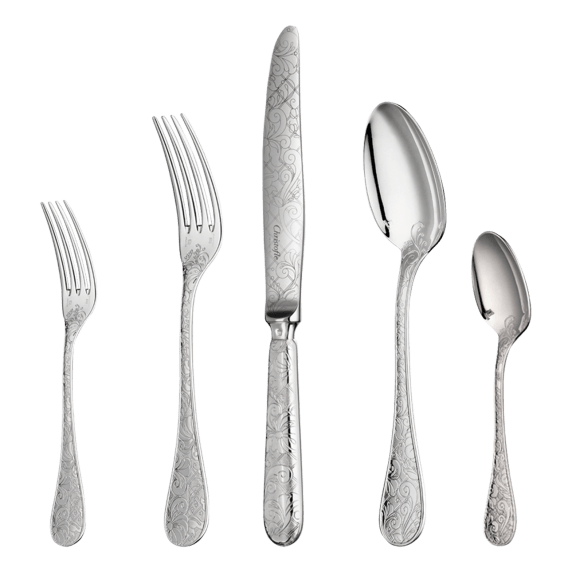 Flatware Set for 12 People (110 Pieces) Aria with Chest