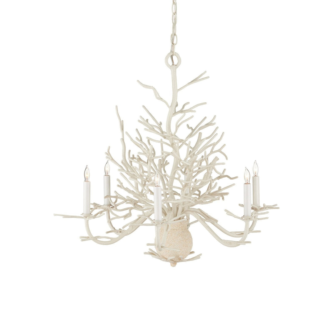 Seaward Small White Chandelier