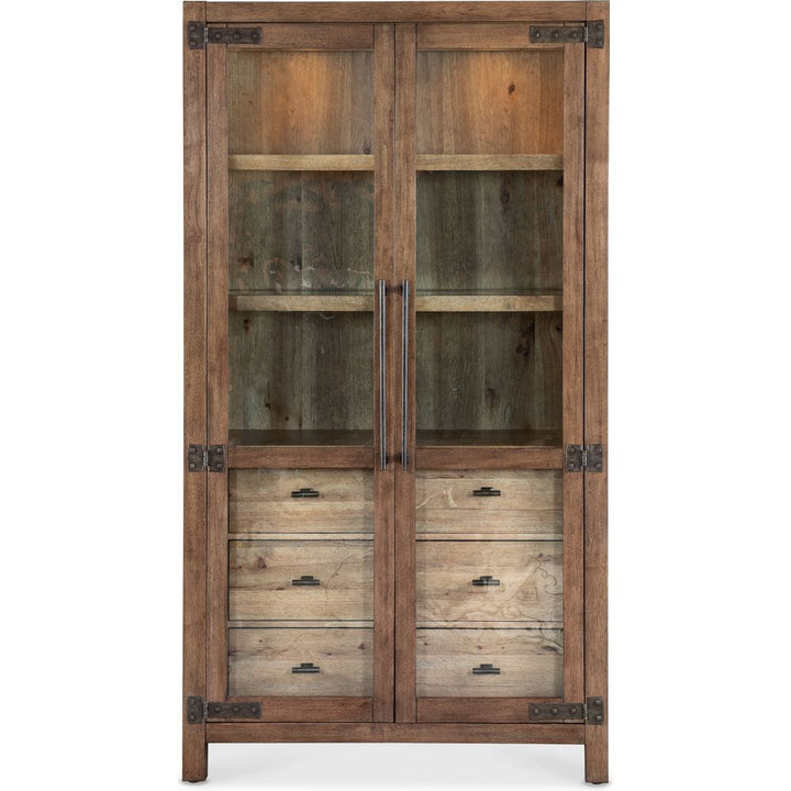 Terrace Row Display Cabinet - Dark Wood