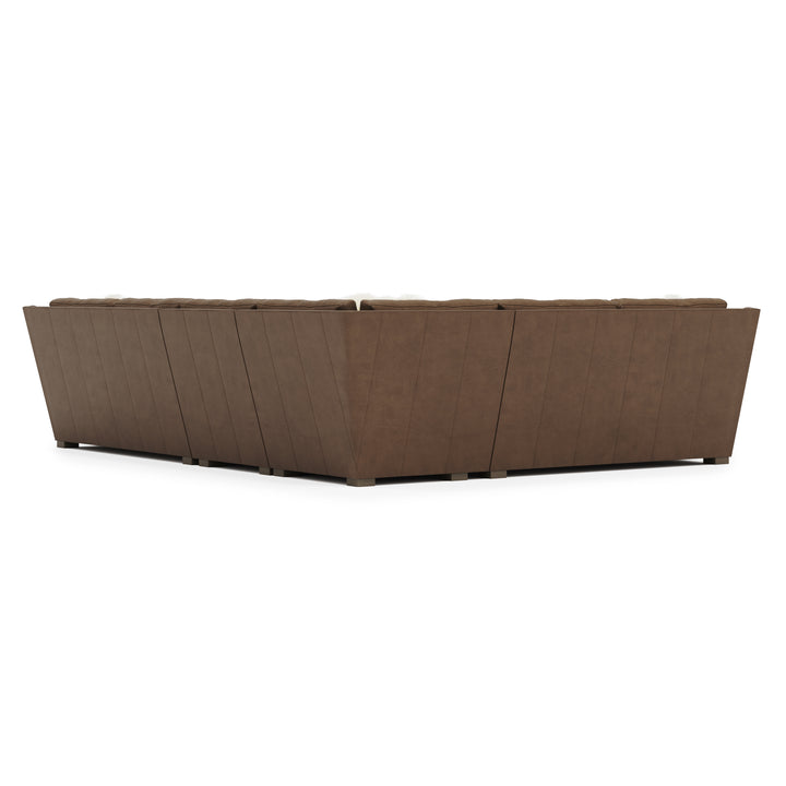 Ventura Leather 4-Piece Sectional