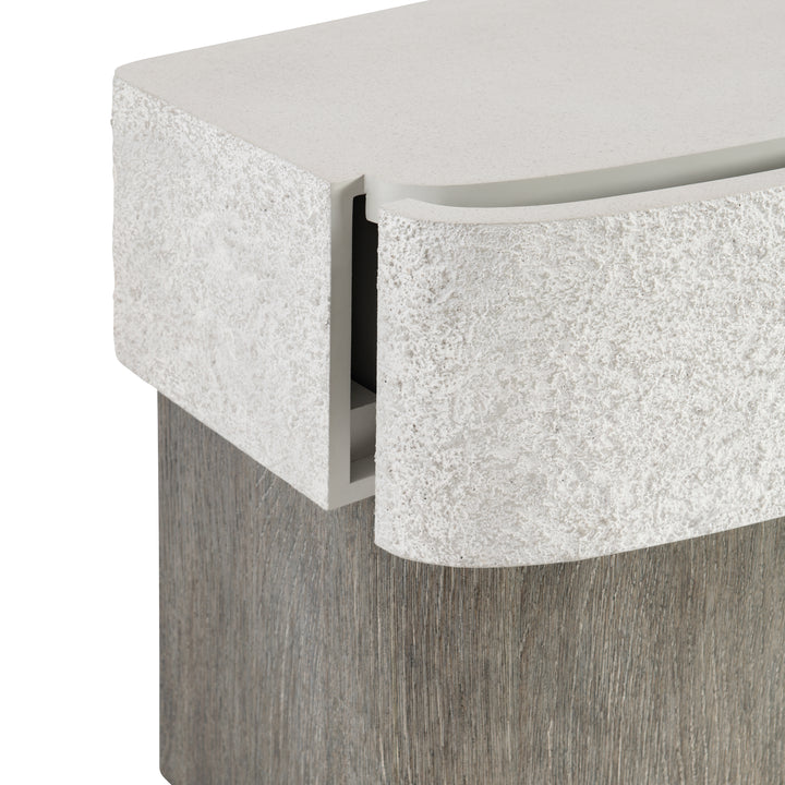 Monolith Faux Stone Nightstand