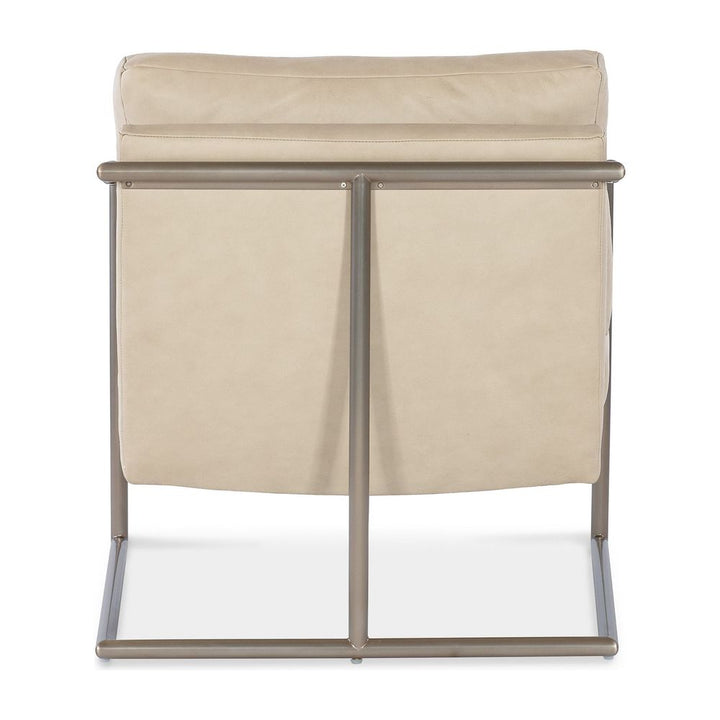 Lounge Chairs Echo Metal Leather Chair - Beige