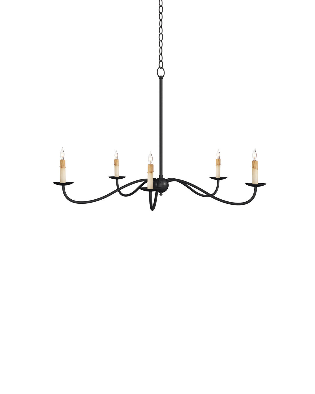 Chandeliers Saxon Small Black Chandelier