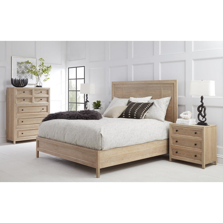 Post King Panel Bed - Brown