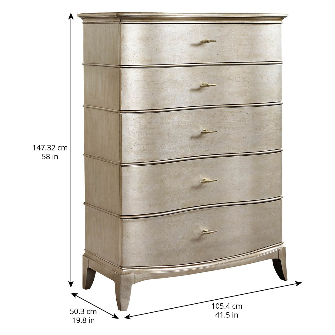 Starlite Drawer Chest - Silver