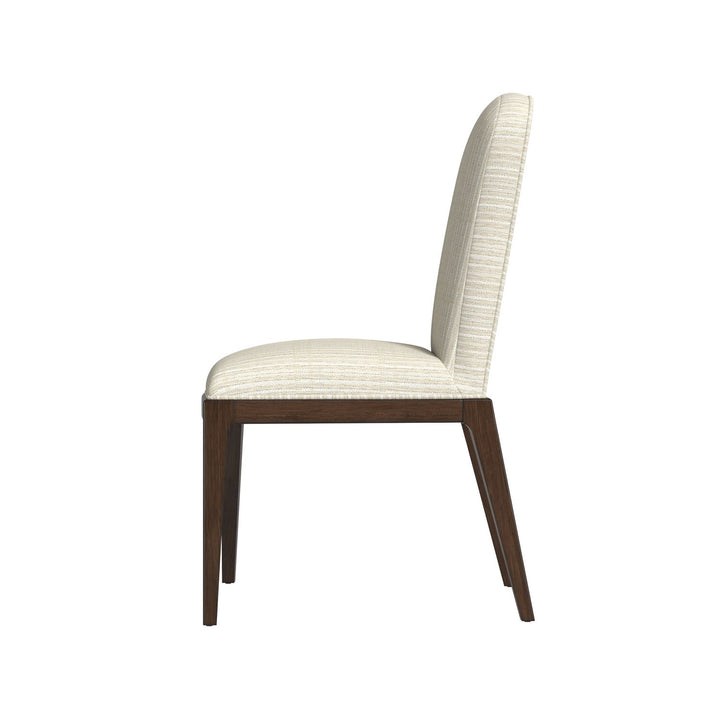 Verge Upholstered Side Chair — Handcrafted Walnut