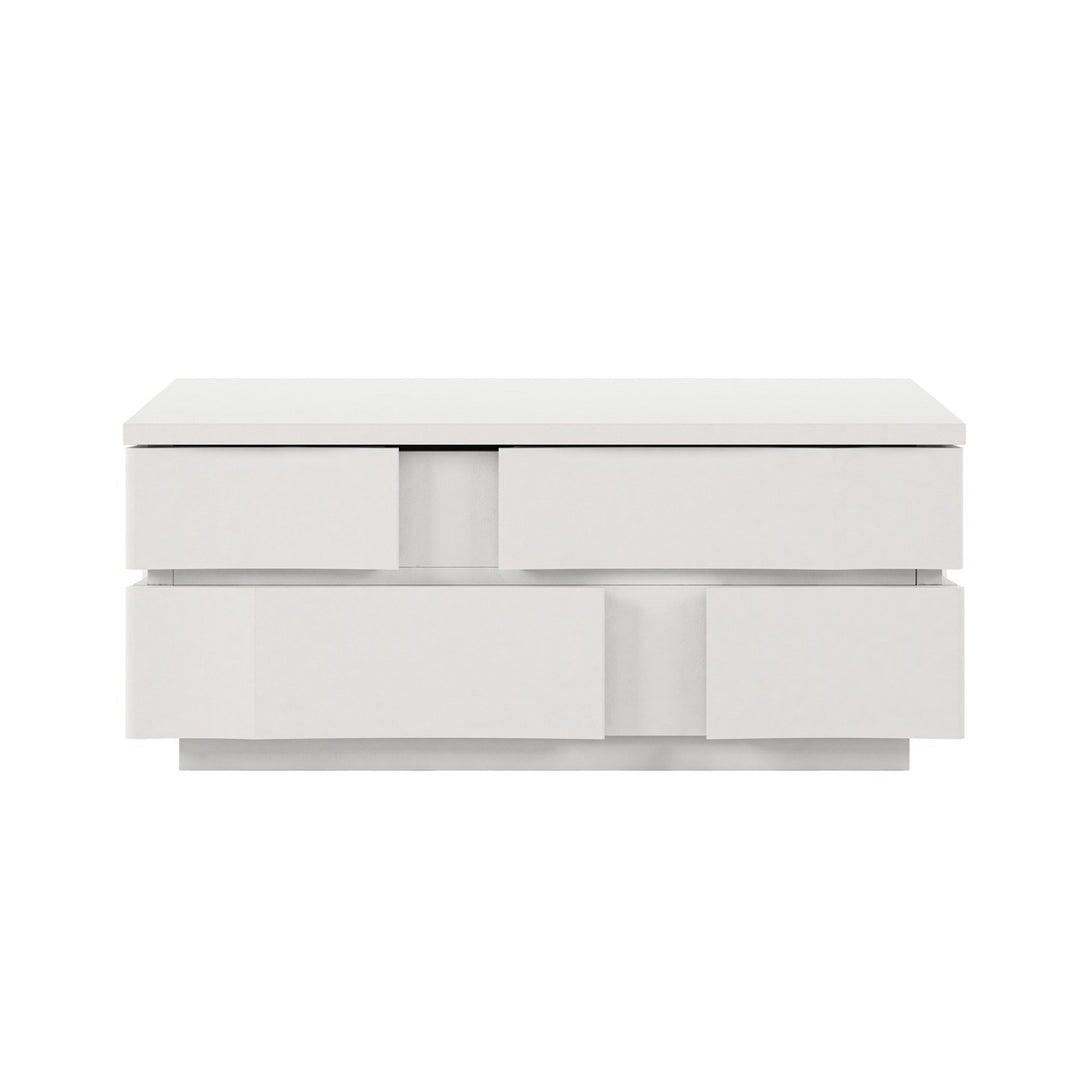 Portico Square Cocktail Table - White