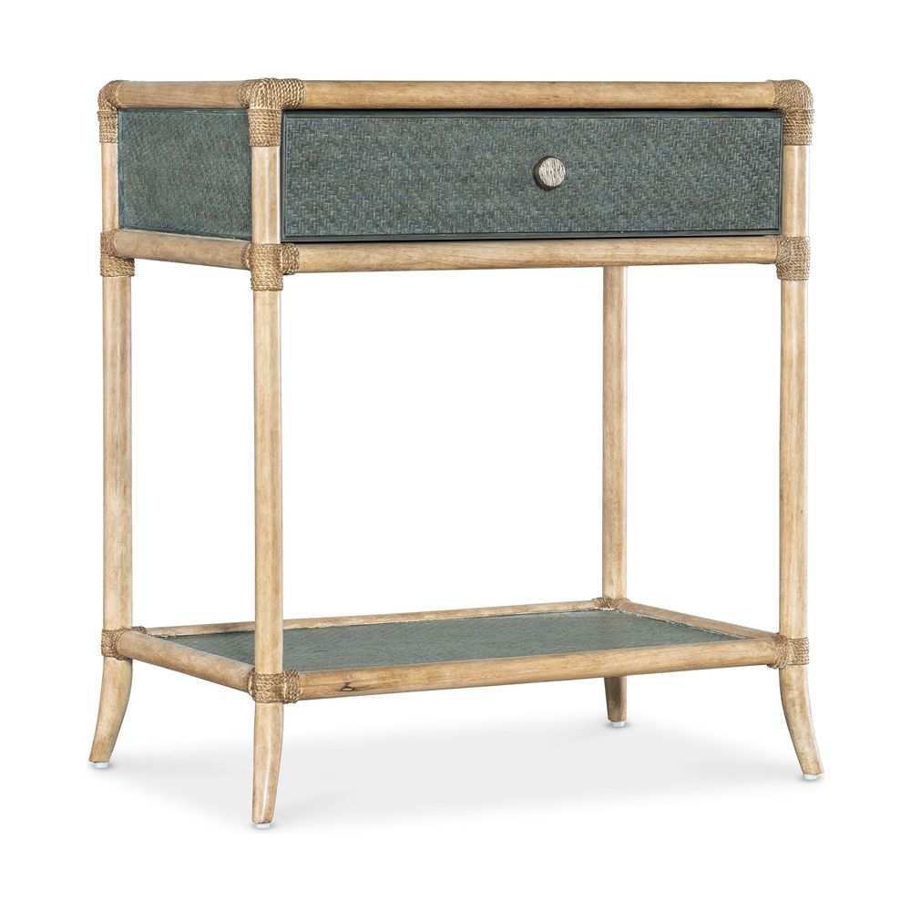 Nightstands Solace Pole Rattan Bedside Table - Blues