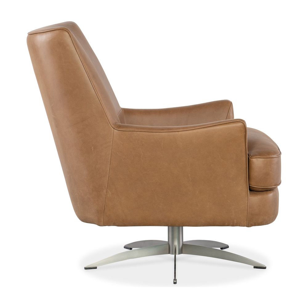 Landon Swivel Chair - Brown