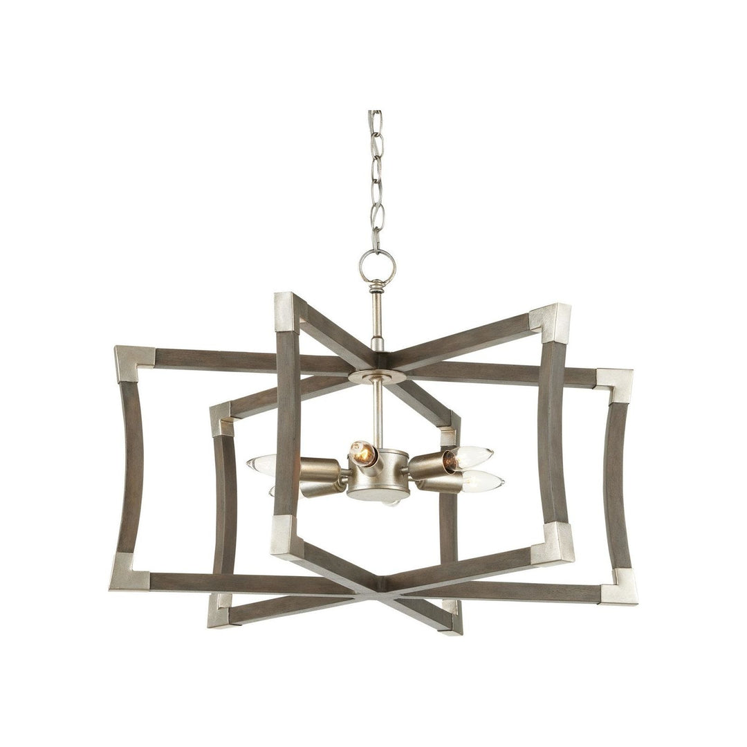 Bastian Small Gray Semi-Flush Mount