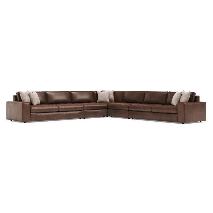 Nest 5-Piece Leather Sectional