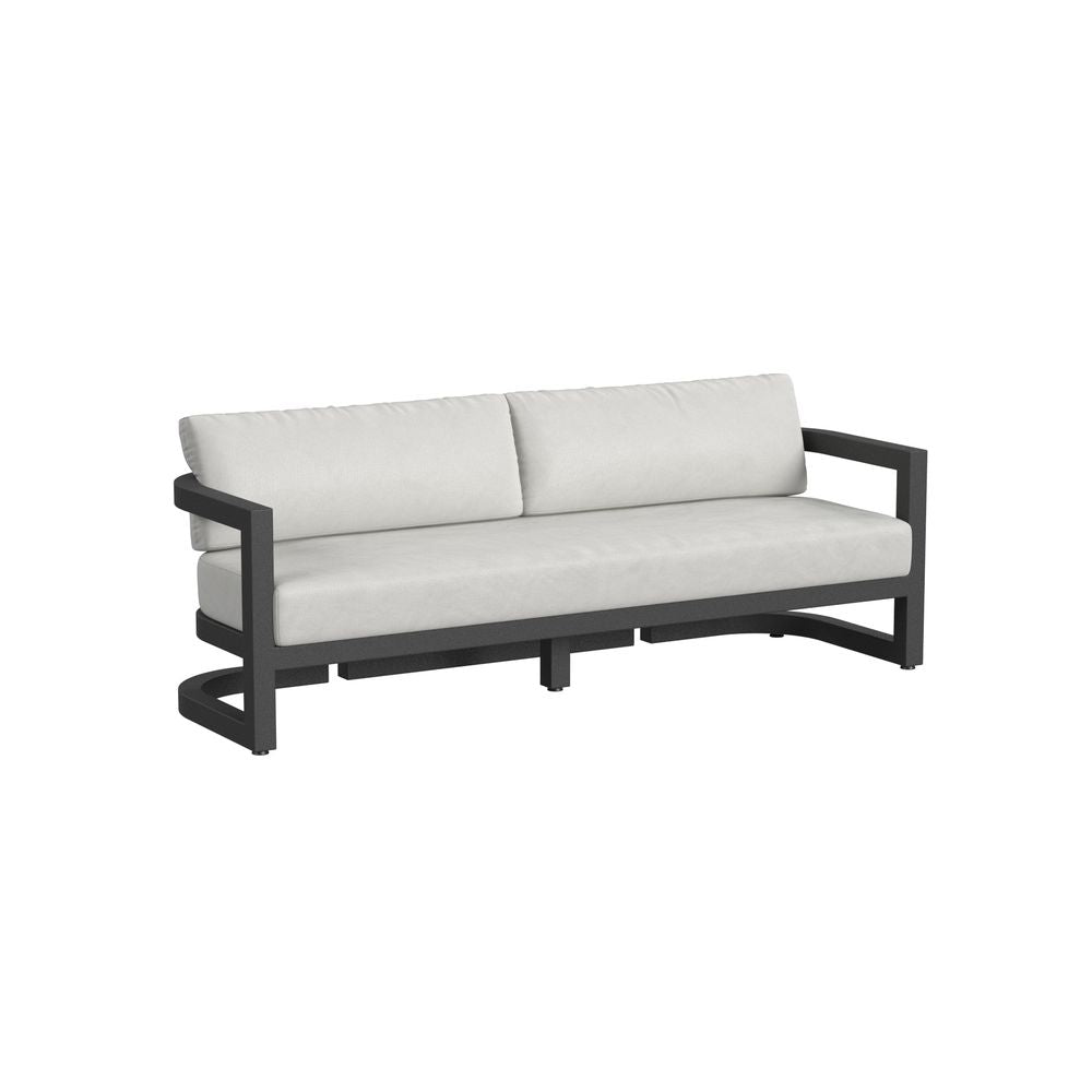 Outdoor Sofas and Sectionals Malibu Sofa in Cast Silver, No Welt