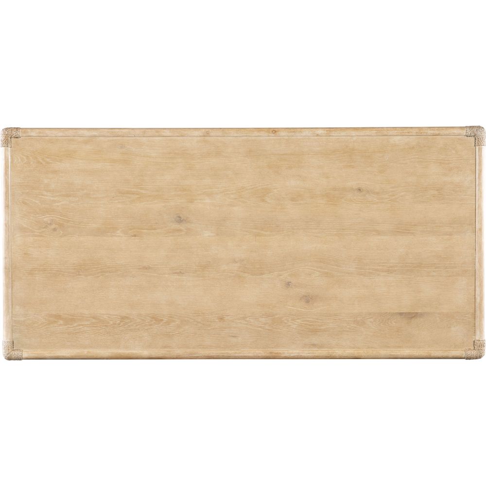 Retreat Pole Rattan Cocktail Table - Light Wood