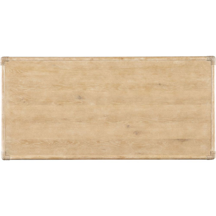 Retreat Pole Rattan Cocktail Table - Light Wood