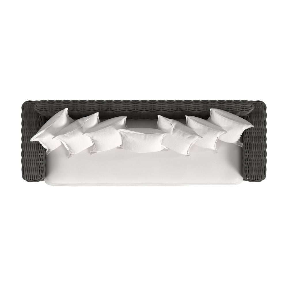Outdoor Sofas and Sectionals Cabo Sofa in Soothe Pearl w/ Flange Welt