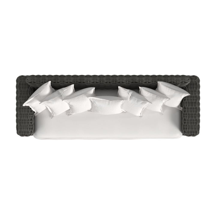 Outdoor Sofas and Sectionals Cabo Sofa in Soothe Pearl w/ Flange Welt