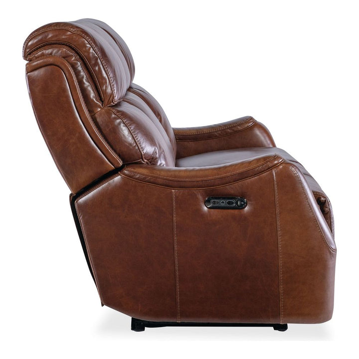 Grayson Zero Gravity Sofa with Power Recline & Power Headrest - Brown