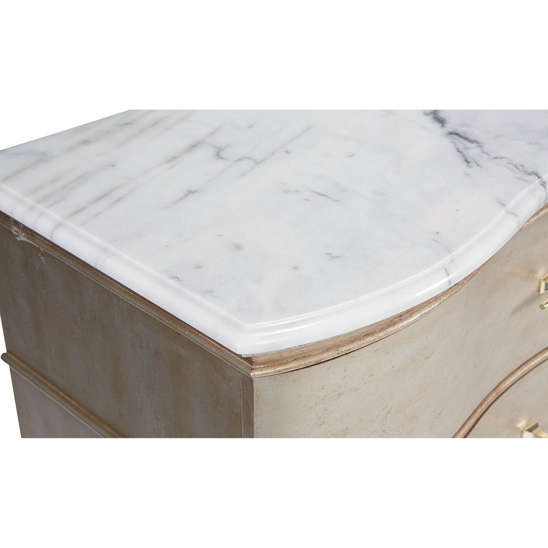 Starlite Bachelor Chest - Silver, White