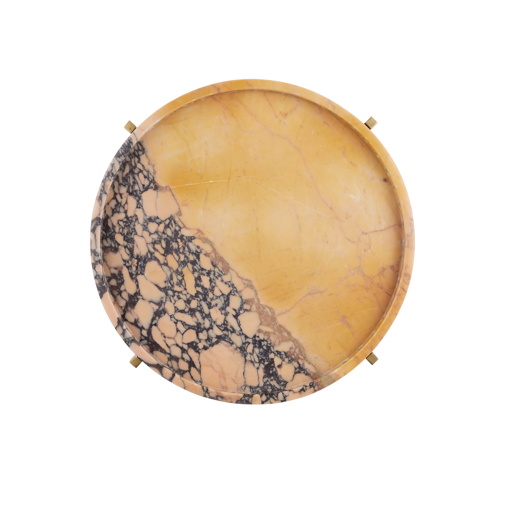 Side Tables Freya Purple Breccia Accent Table