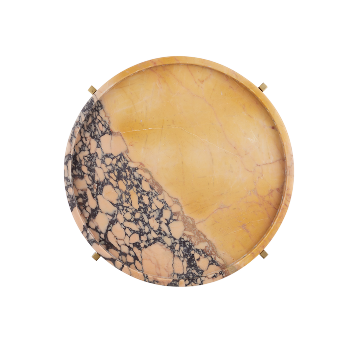 Side Tables Freya Purple Breccia Accent Table