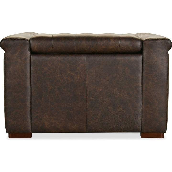 Savion Deux Power Recliner with Power Headrest - Brown