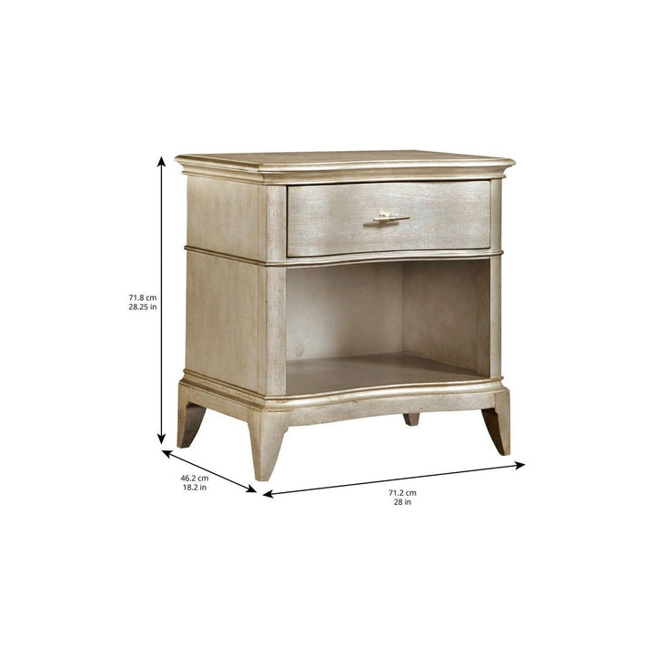 Starlite Open Nightstand - Silver