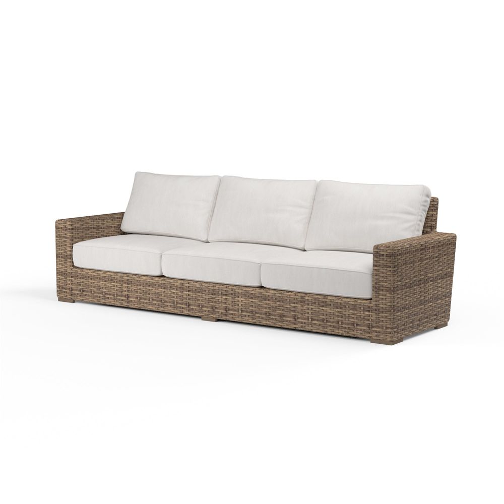 Outdoor Sofas and Sectionals Havana Sofa in Canvas Flax w/ Self Welt