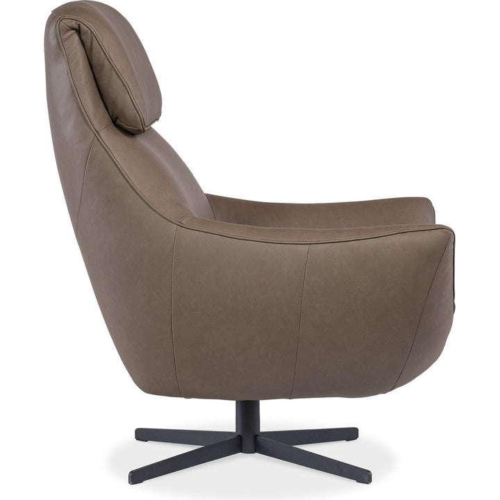 Hughes Swivel Chair - Brown