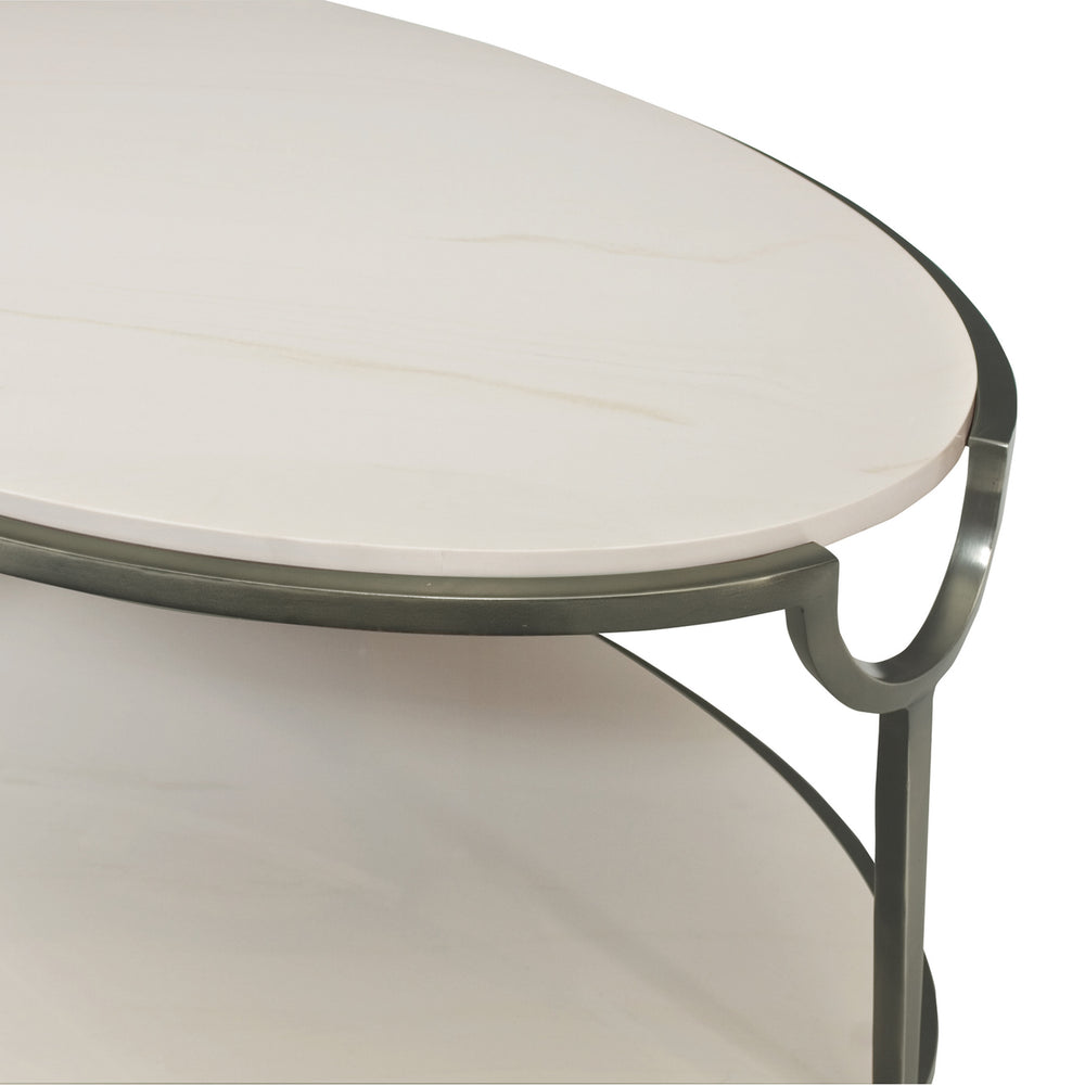 Morello Oval Metal Cocktail Table
