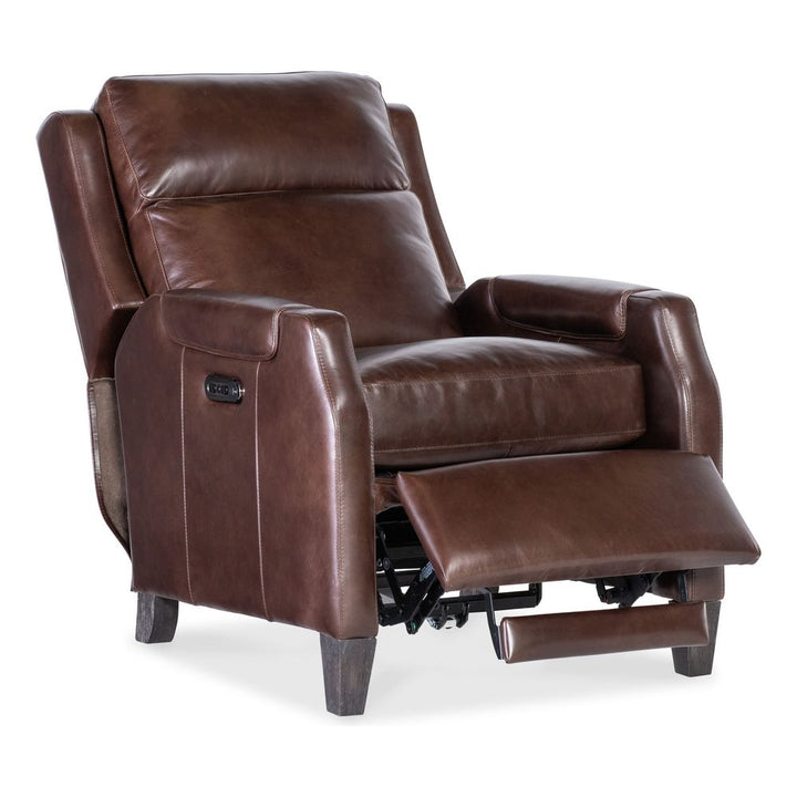 Lounge Chairs: Recliners Bennett Power Recliner w/Power Headrest - Dark Brown