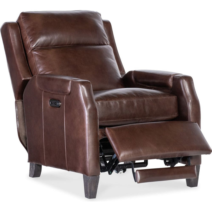 Lounge Chairs: Recliners Nelson Power Recliner w/Power Headrest - Dark Brown