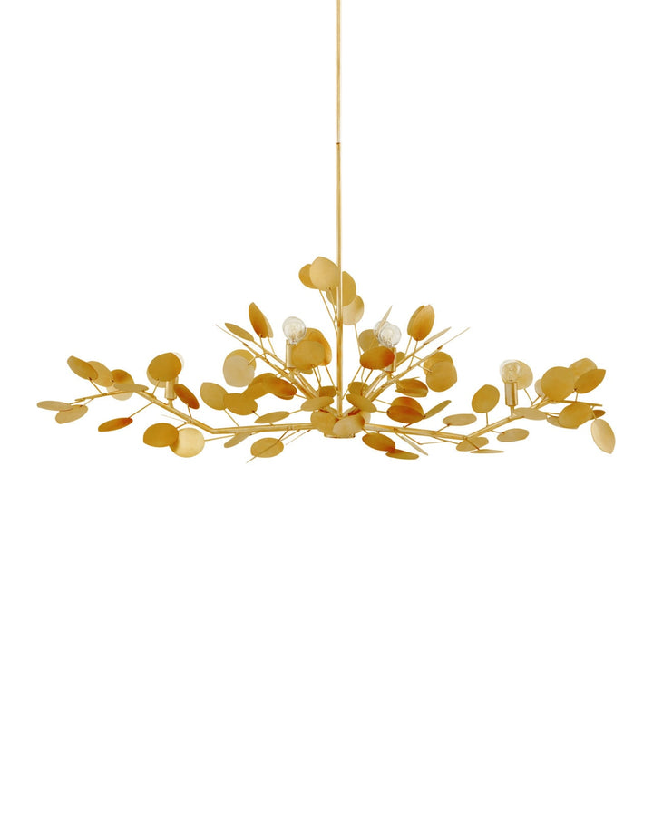 Chandeliers Lunaria Gold Oval Chandelier