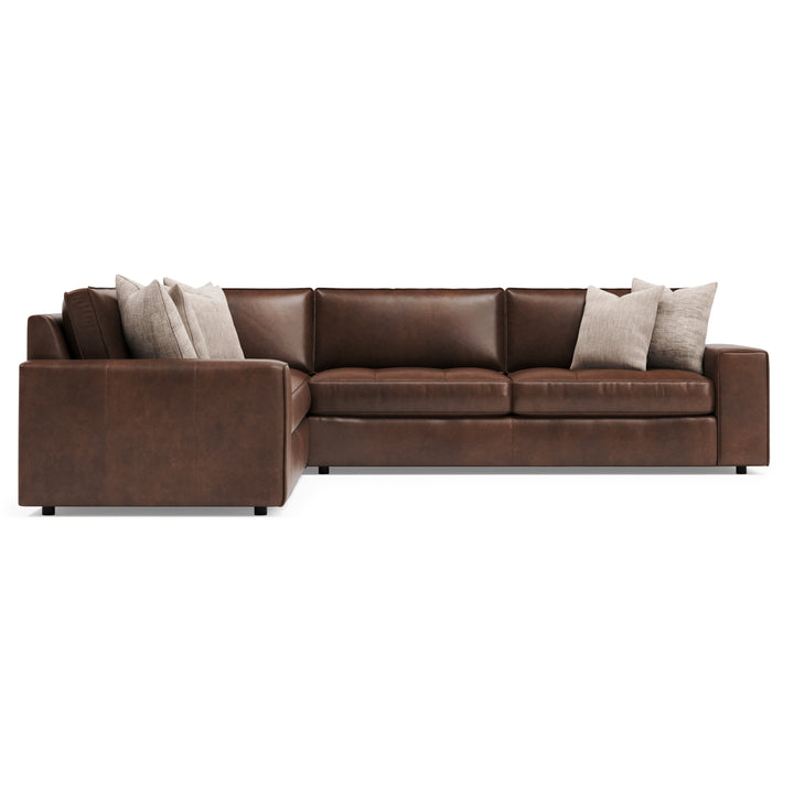 Nest 3-Piece Corner Leather Sectional