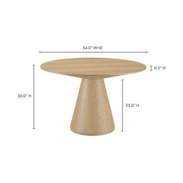Otago Round 54in Dining Table-Moes-MOE-KC-1029-03-0-Dining TablesWalnut-7-France and Son