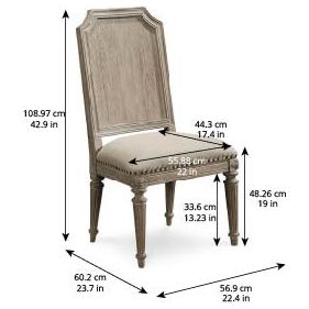 Arch Salvage Mills Side Chair - Brown, Beige