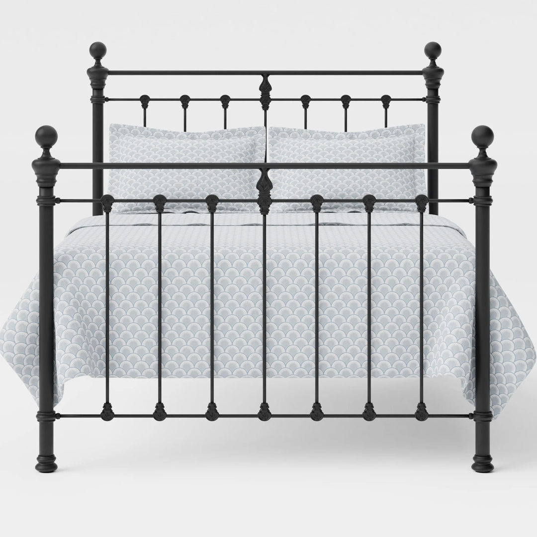 Castile Metal Bed Solo Satin Black - King