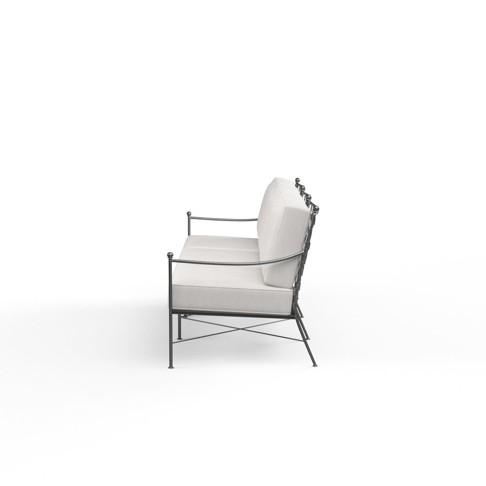 Outdoor Sofas and Sectionals Provence Sofa in Canvas Flax w/ Self Welt