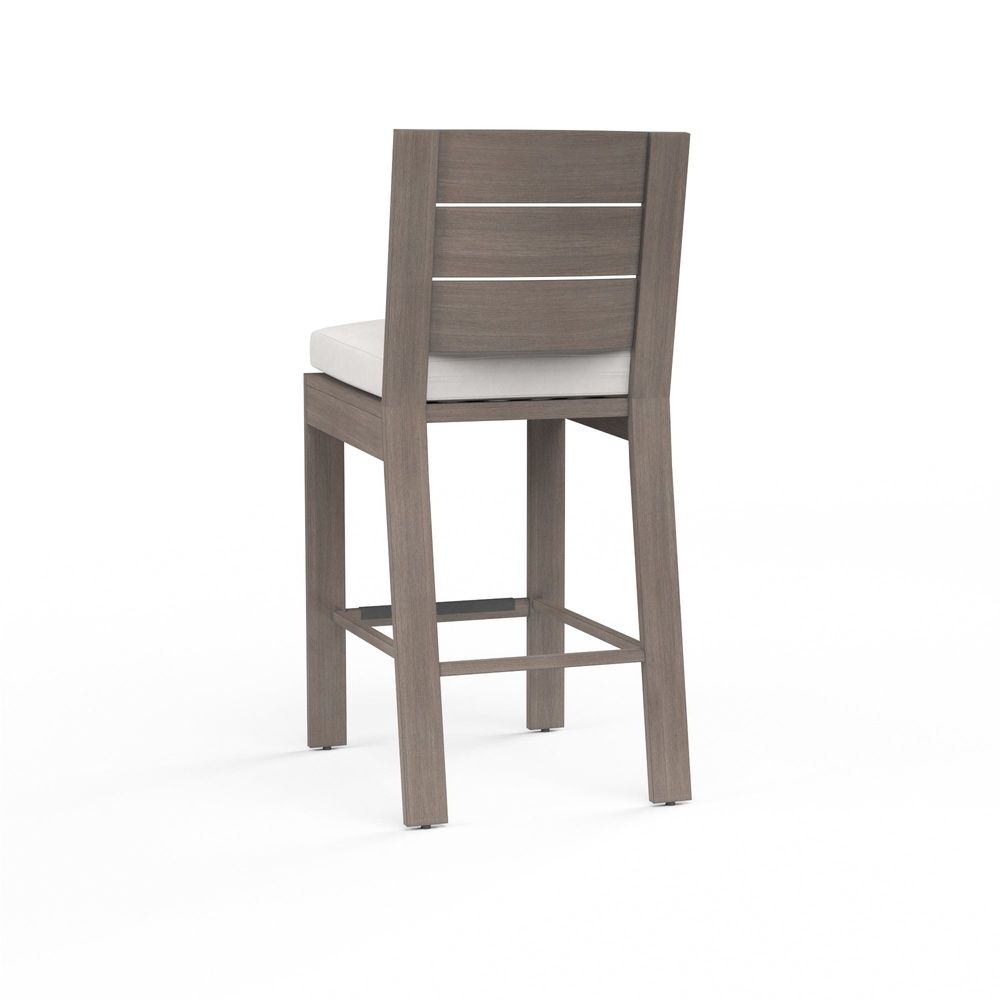 Outdoor Bar Stools Laguna Barstool in Canvas Flax, No Welt