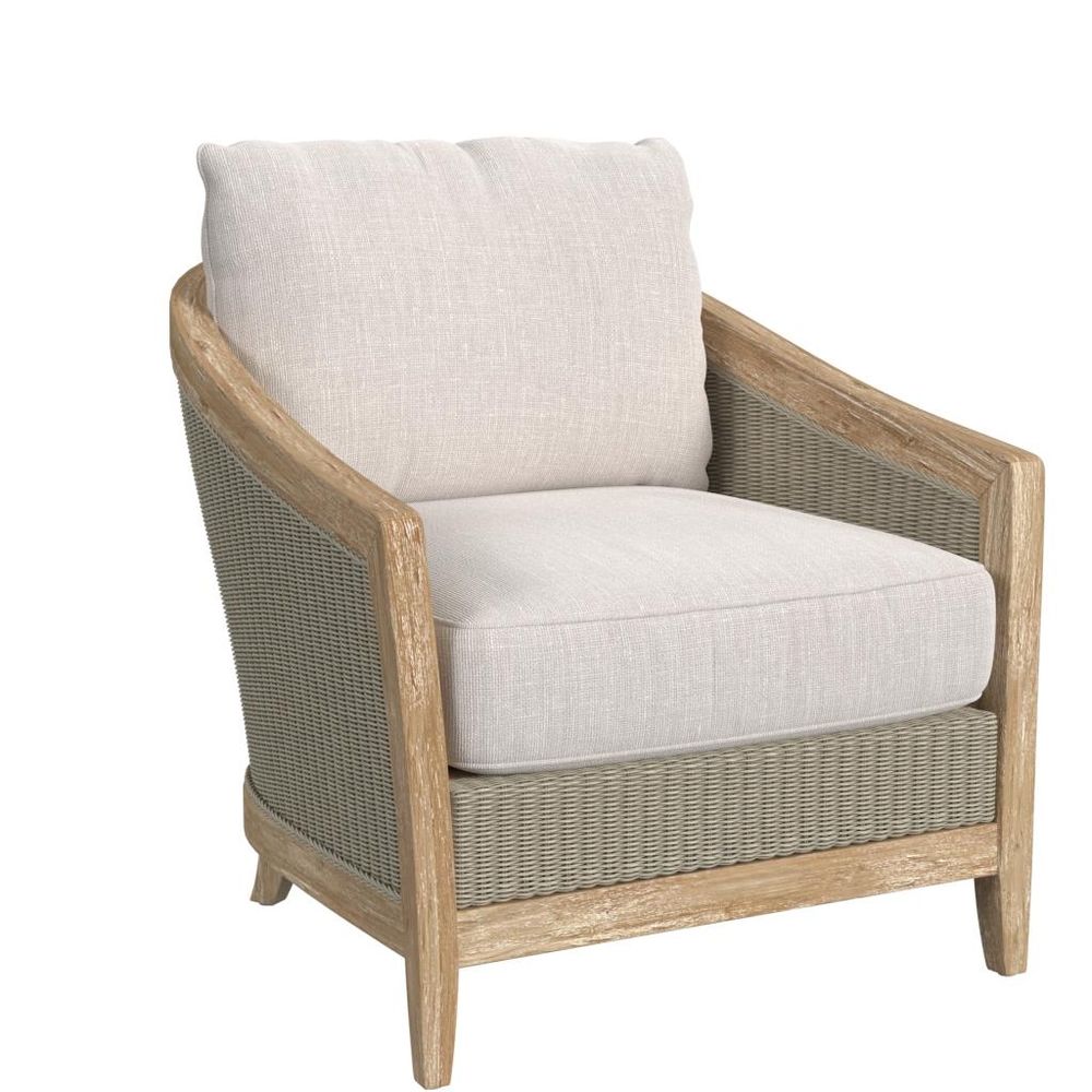 Outdoor Lounge Chairs Cambria Club Chair in Canvas Canvas w/ Self Welt