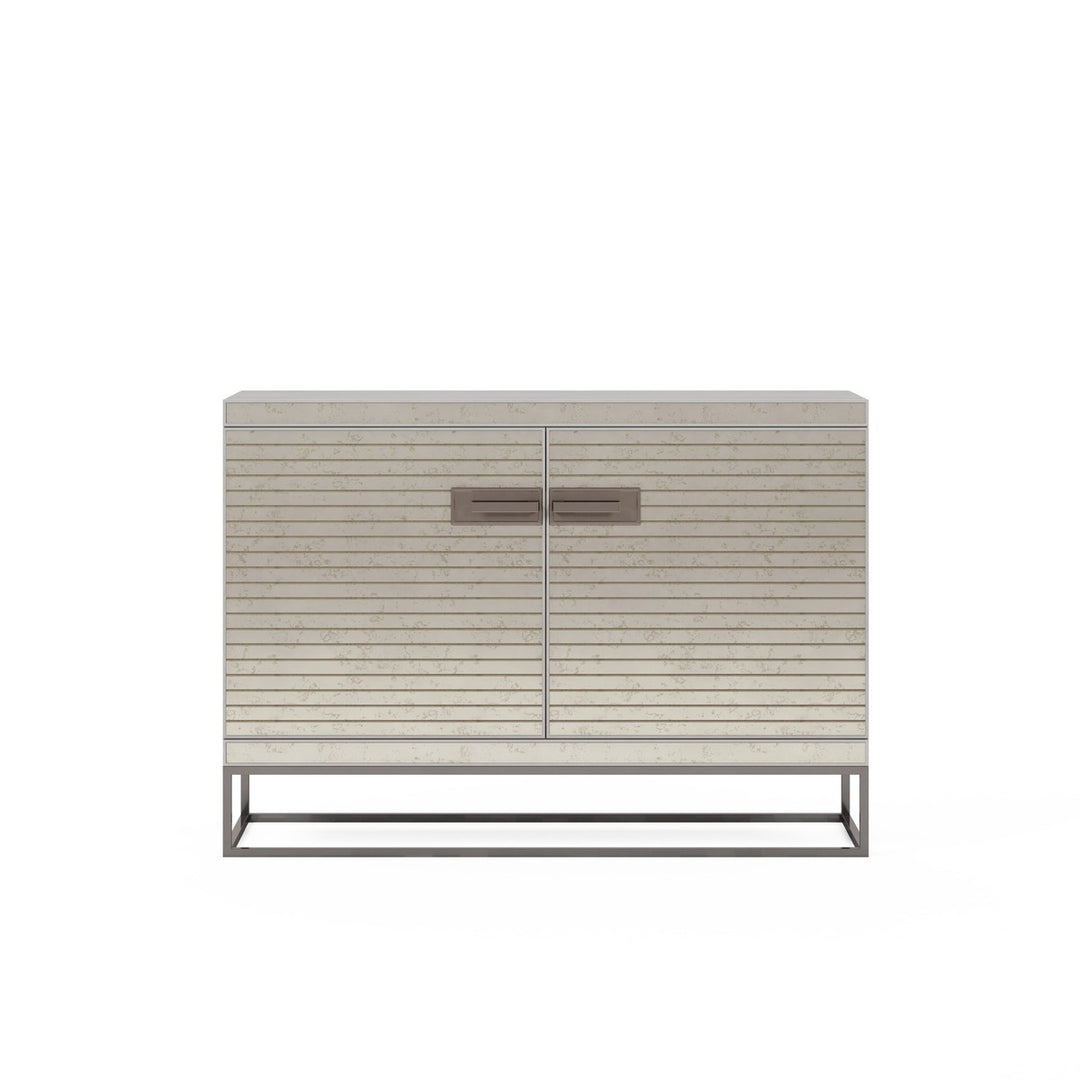 Mezzanine Hall Chest - Nickel, Grey