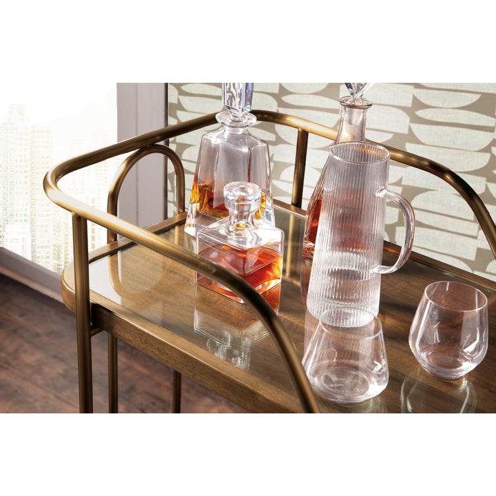 Commerce and Market Walnut Wine and Bar Cart - image 8