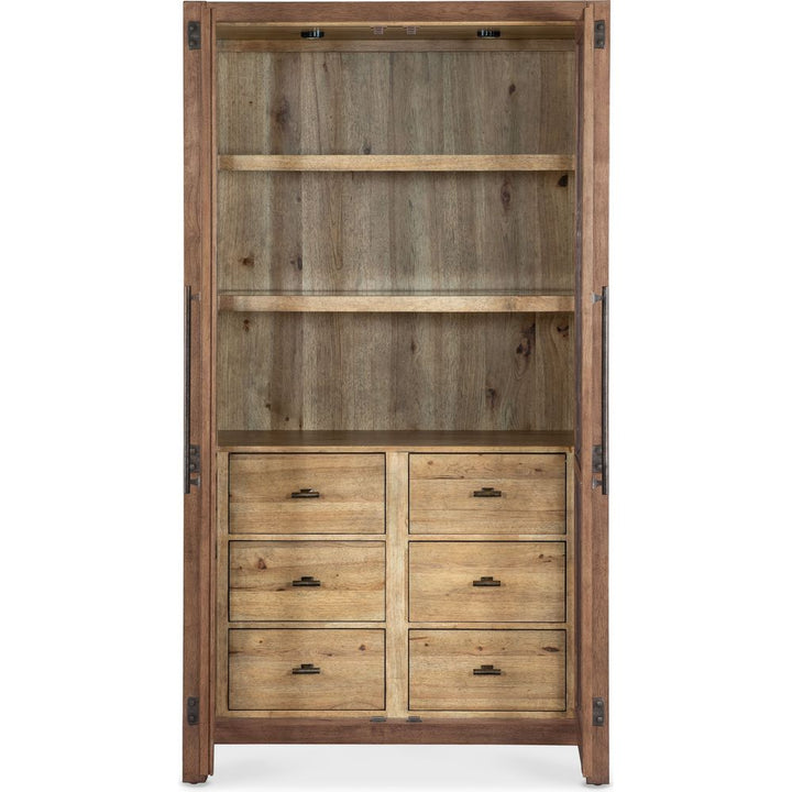 Cabinets & Curios Vineyard Row Display Cabinet - Dark Wood