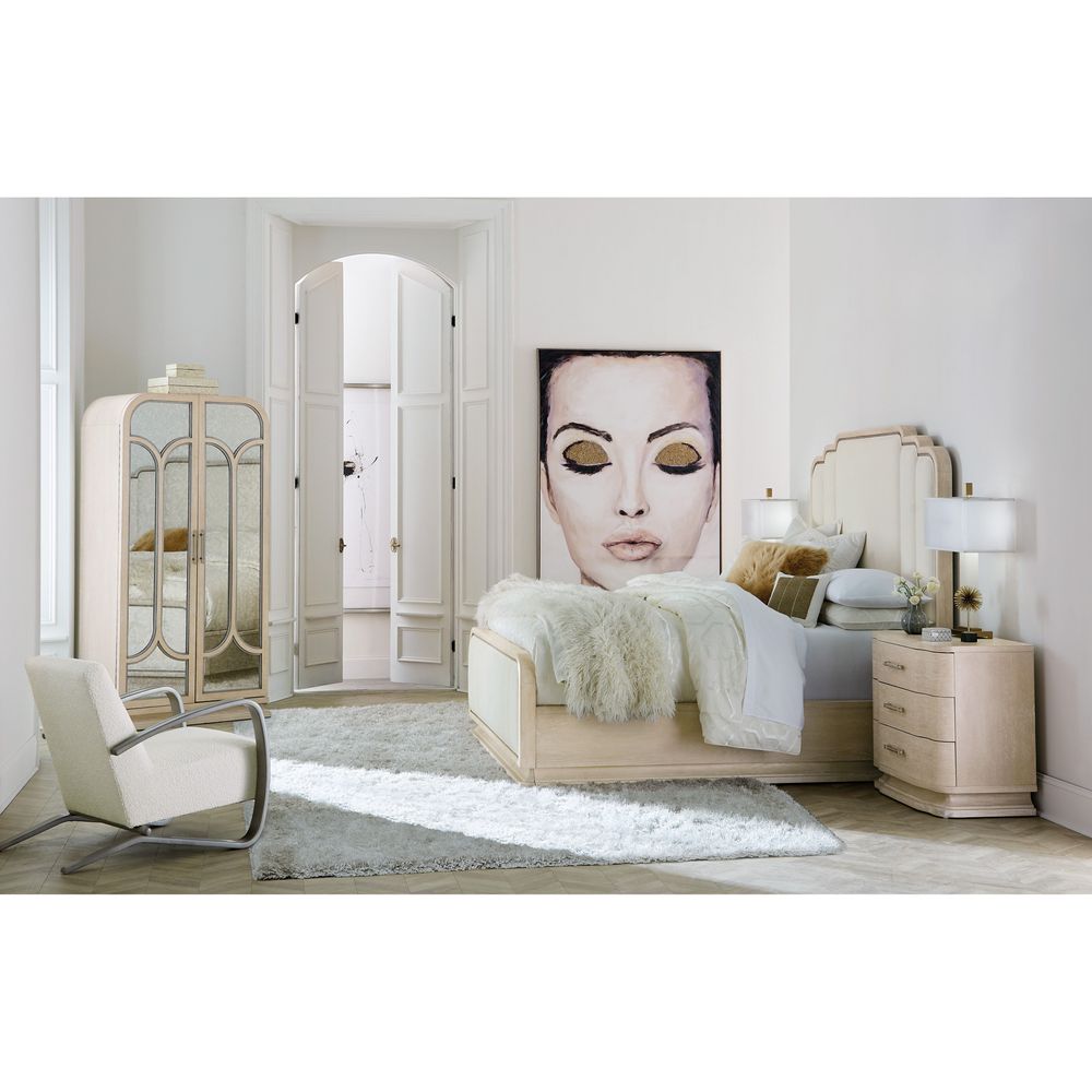 Beds Essence King Upholstered Bed - White